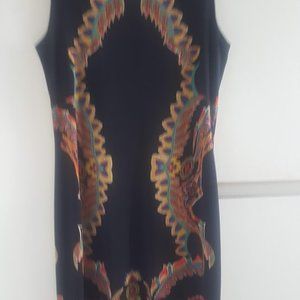 EVA VARRO, BLACK DRESS BOD MADE IN USA, MULTICOLOR